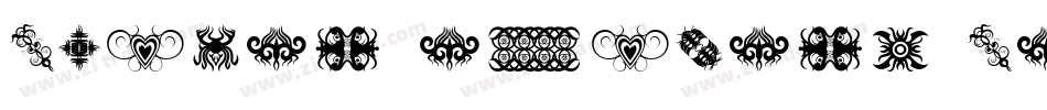 Tribal Animals Tattoo Designs字体转换